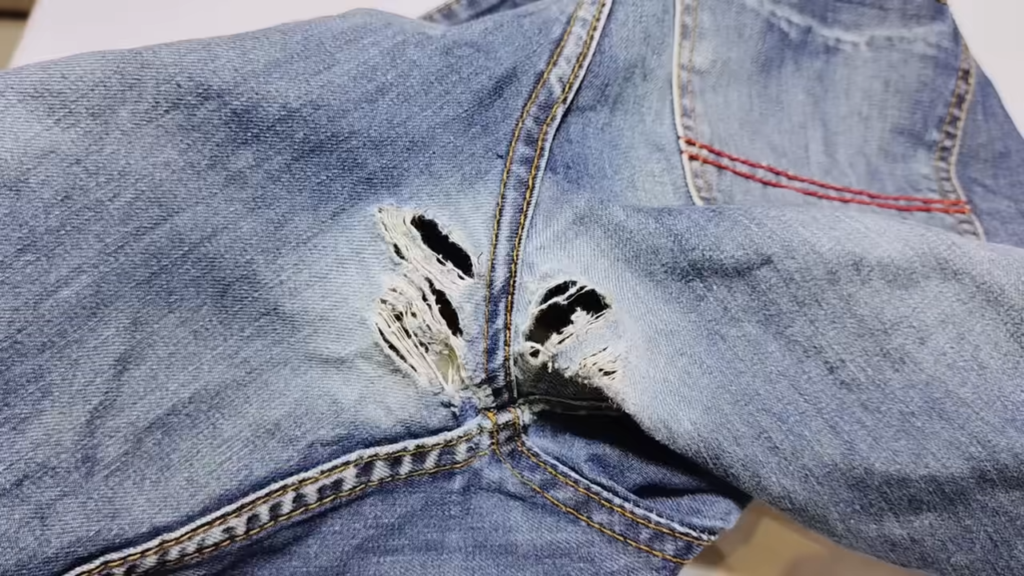 A Magical Solution for Repairing Holes in Jeans Between the Legs ...